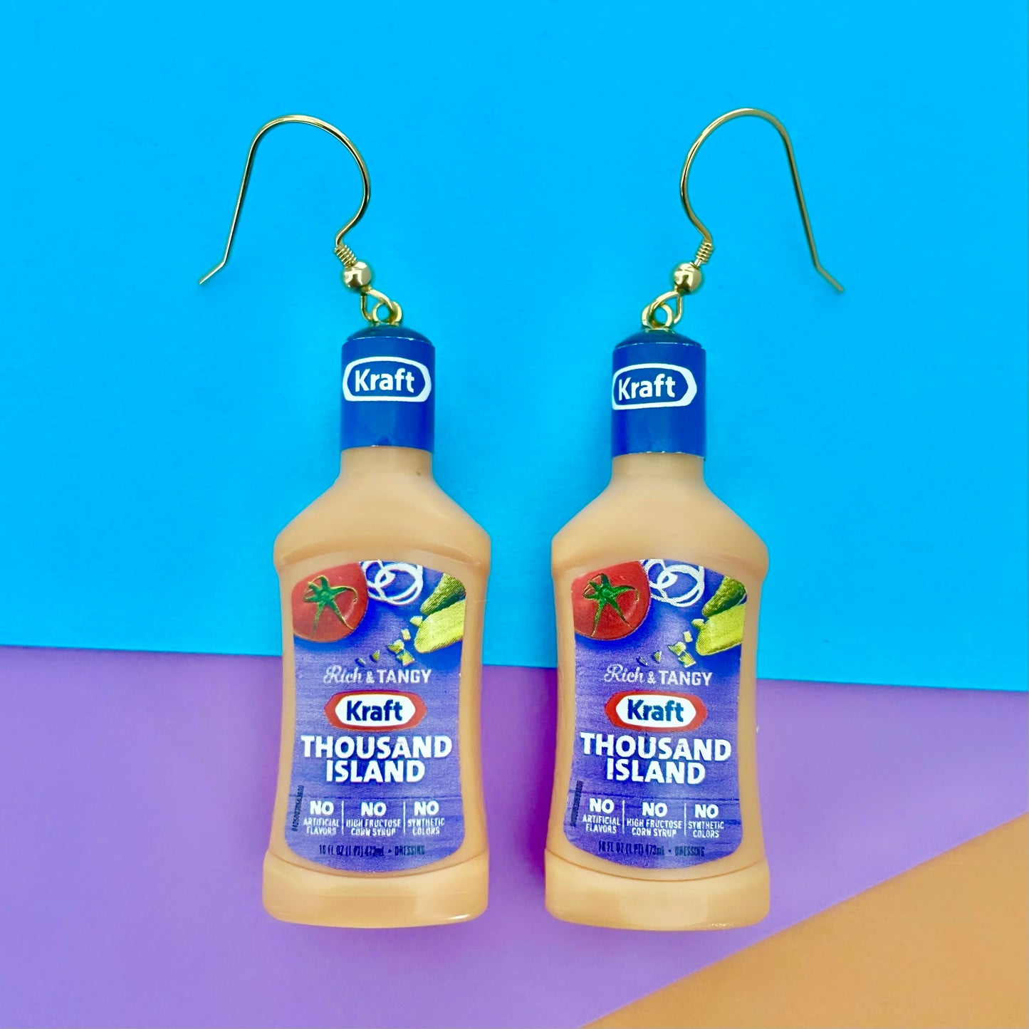 Kraft Thousand Island Dressing Mini Brands Earrings