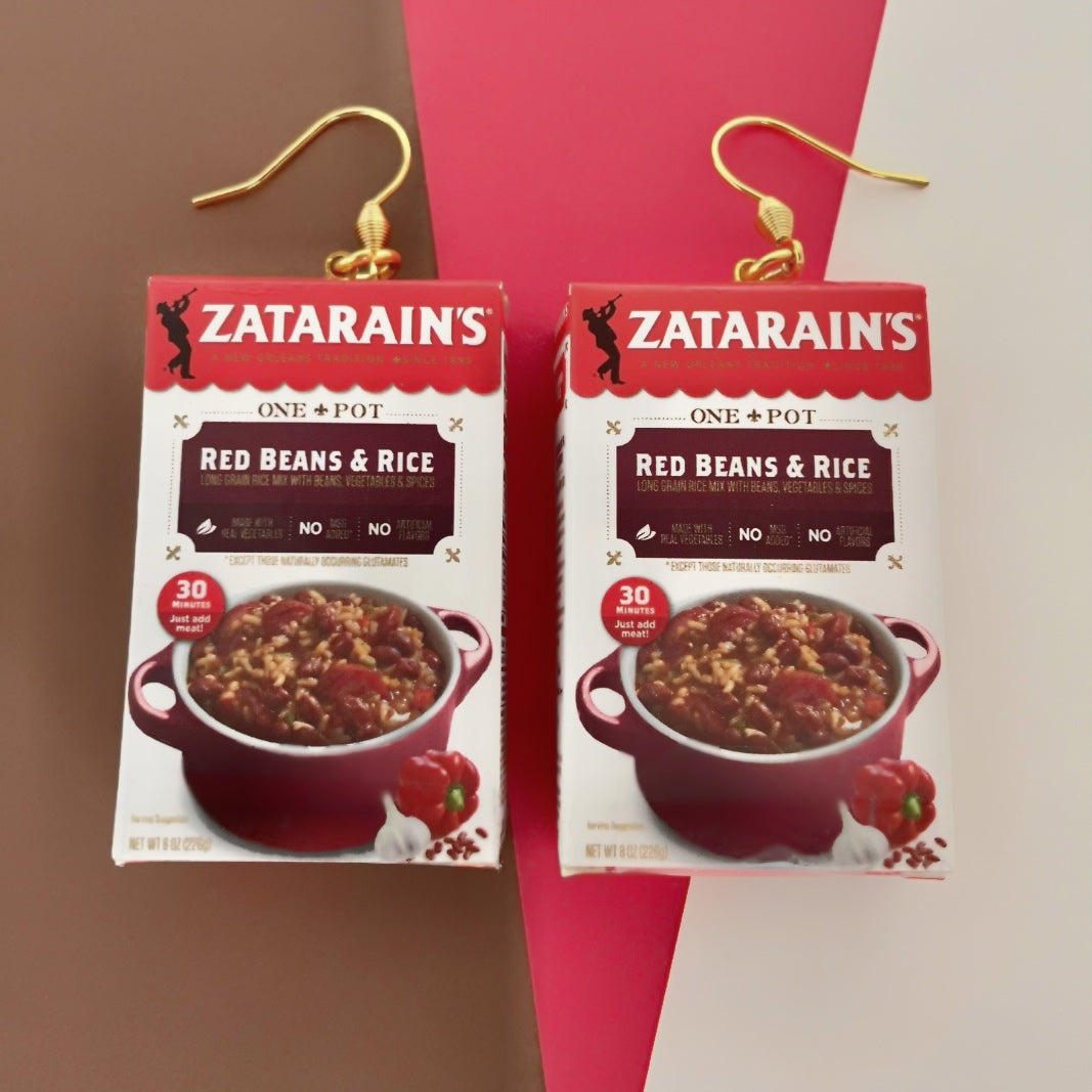 Zatarians Red Beans & Rice Mini Brands Earrings