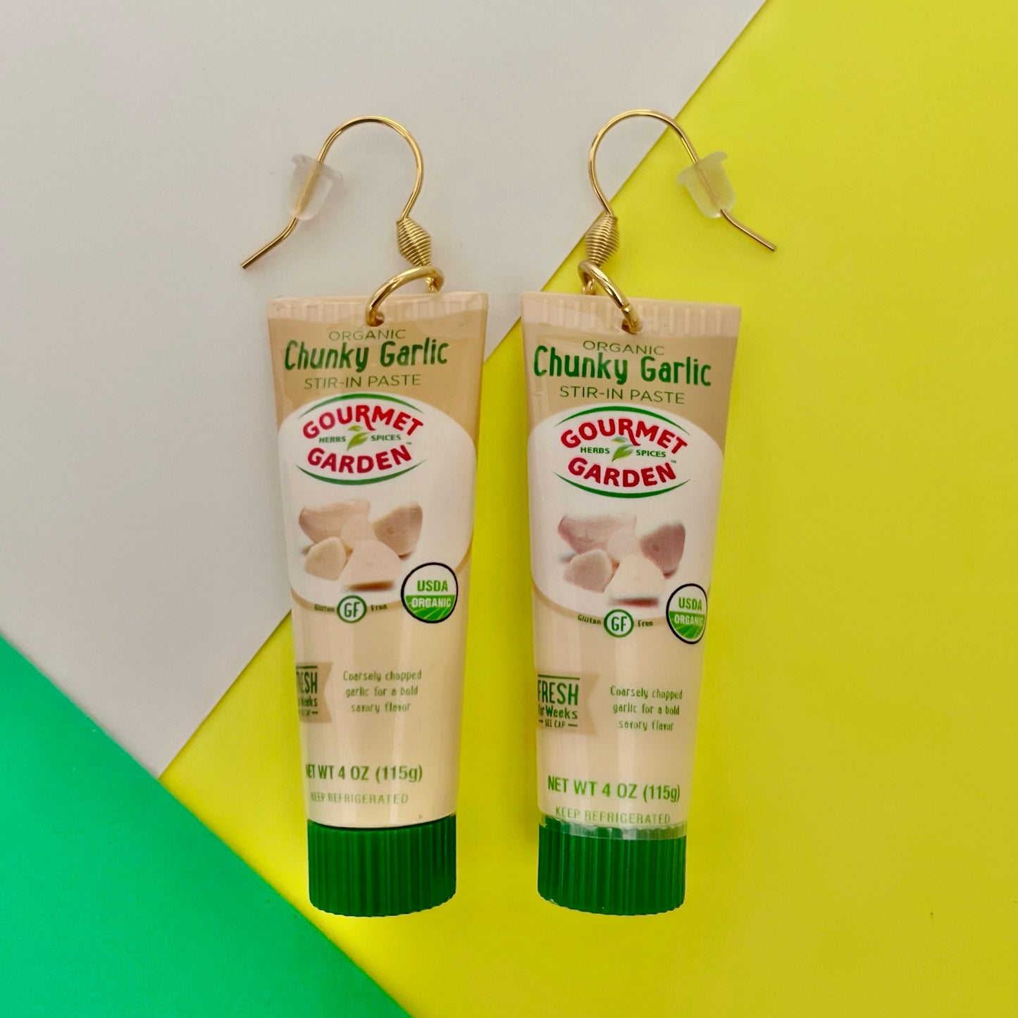 Gourmet Garden Chunky Garlic Mini Brands Earrings