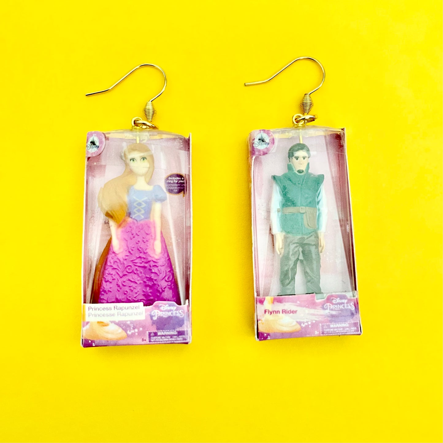 Disney Princess Rapunzel / Flynn Rider Mini Brands Earrings