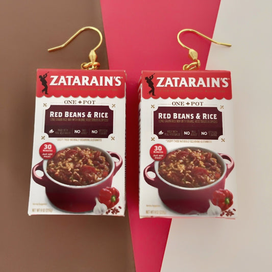 Zatarians Red Beans & Rice Mini Brands Earrings