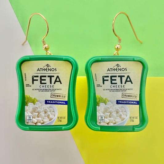 Athenos Feta Cheese Mini Brands Earrings